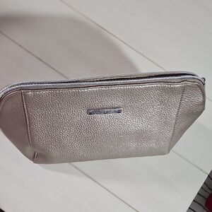 Elegant Silver Women's Cosmetic Bag